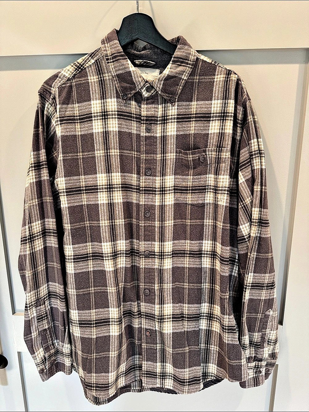 Weatherproof Vintage Plaid Cotton Blend Shirt Large